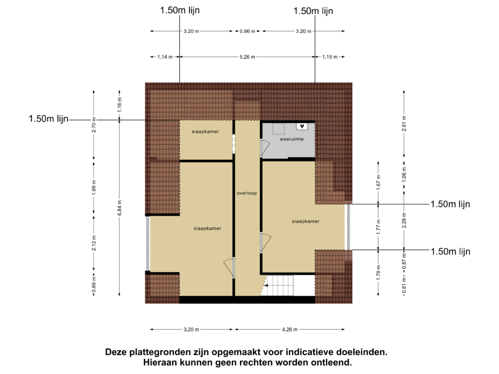 Bekijk plattegrond van Tweede Verdieping van Oostdam 51-C