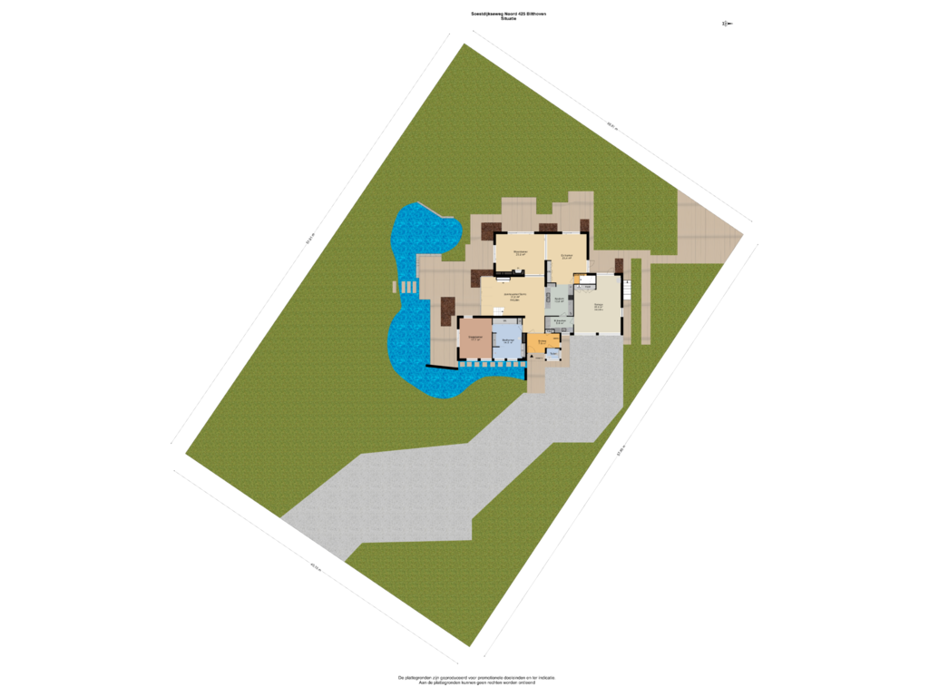 Bekijk plattegrond van Situatie van Soestdijkseweg Noord 425