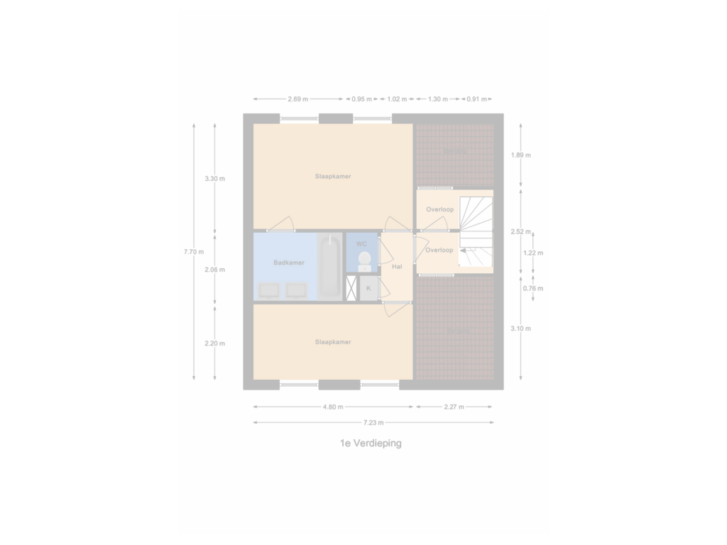 Bekijk plattegrond van Floor 1 van Jos Colerstraat 5