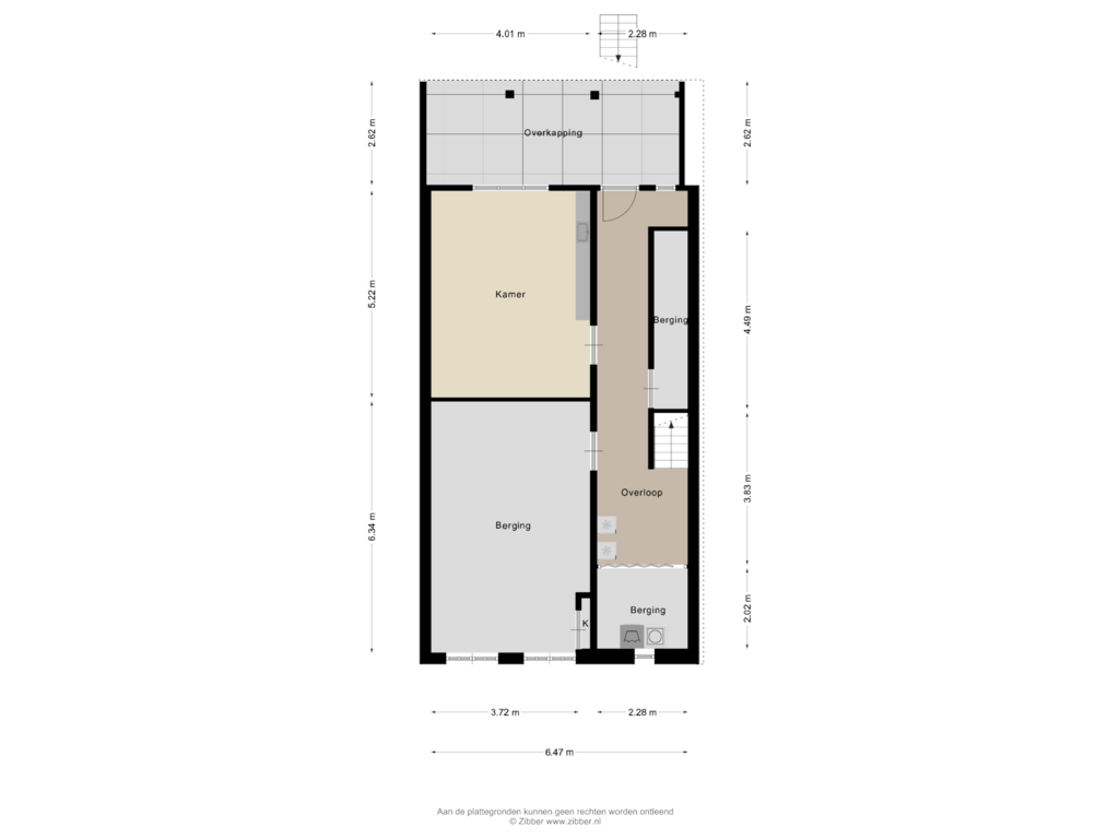 View floorplan of Kelder of Burg. Dijckmeesterweg 23