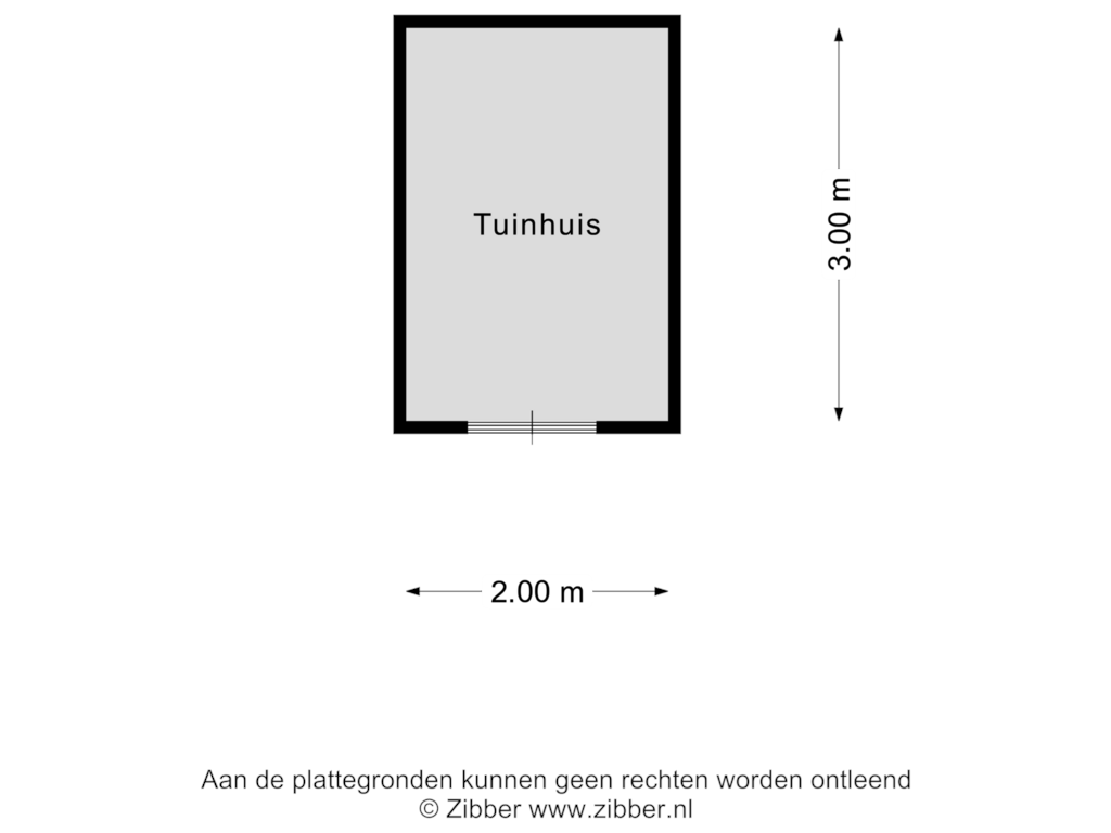 Bekijk plattegrond van Tuinhuis van Hoofdstraat 76