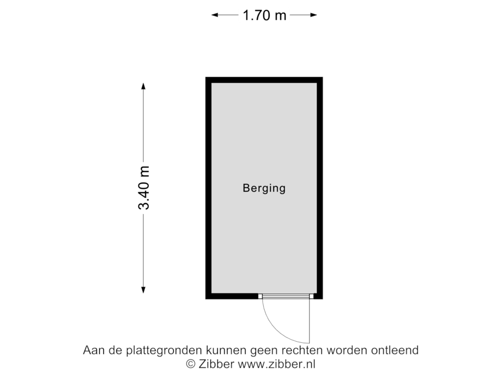 Bekijk plattegrond van Berging van Veldhoen-akker 13