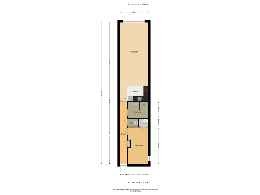 Bekijk plattegrond van Begane Grond van Gedempte Spui 10-A