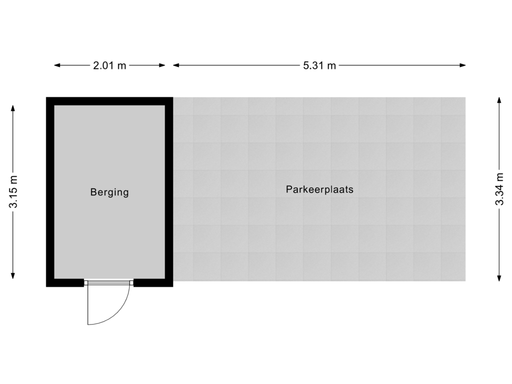 Bekijk plattegrond van Berging 2 van Brinkstraat 1-A