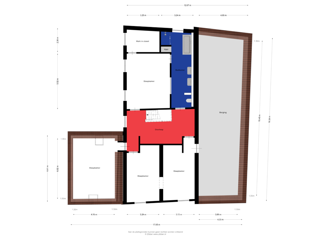 View floorplan of Tweede Verdieping of Academiestraat 4