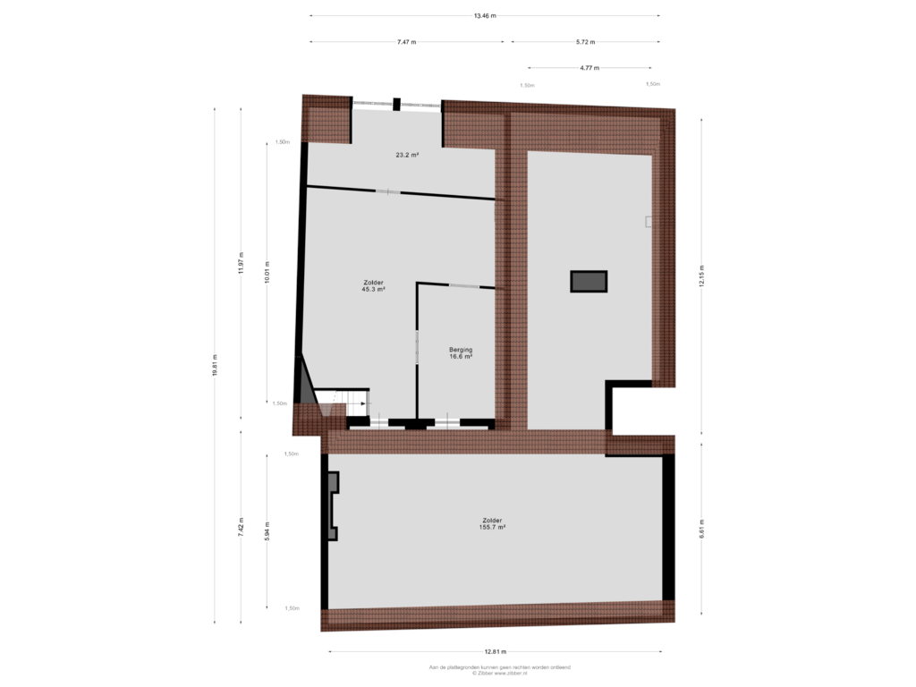 Bekijk plattegrond van Zolder van Swalmerstraat 13