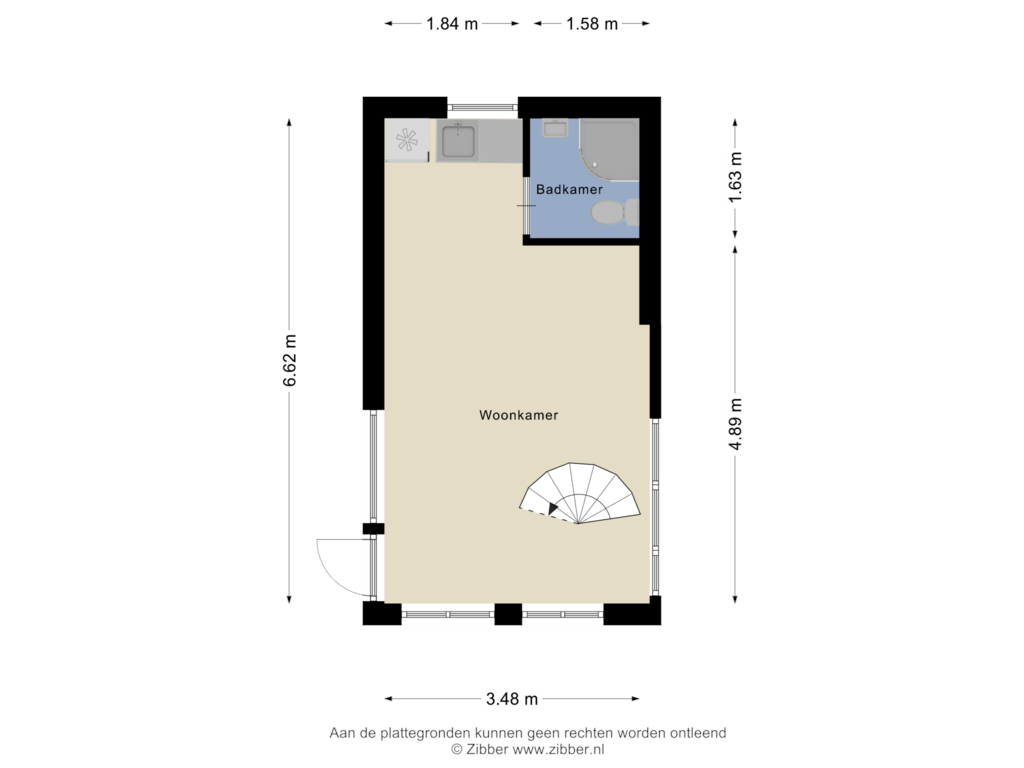 Bekijk plattegrond van Bijgebouw van Bosrandweg 1