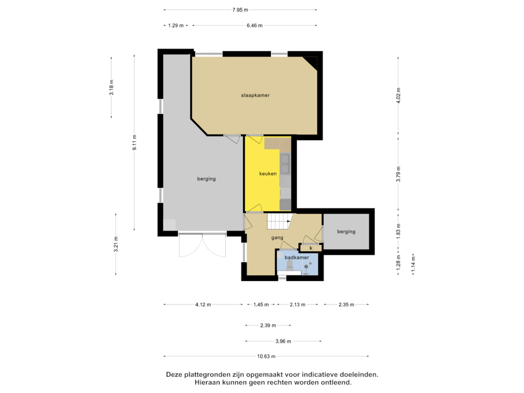 Bekijk plattegrond van Souterrain van Oppen Swolle 62