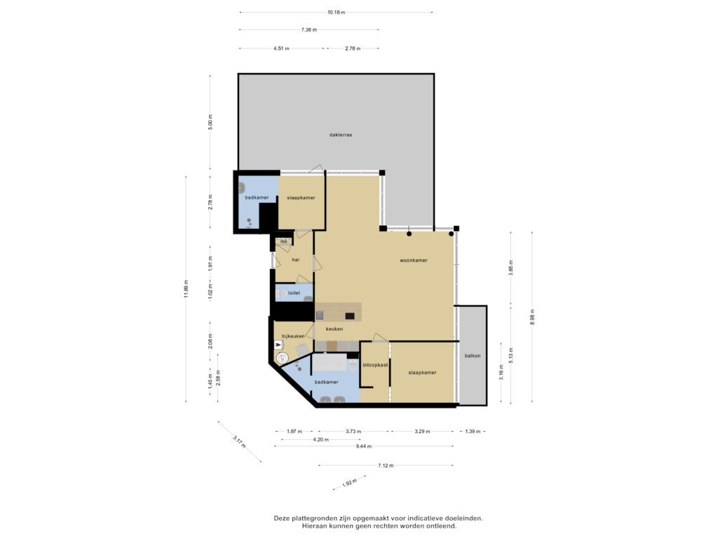 Bekijk plattegrond van Appartement van Scheldekade 61-B