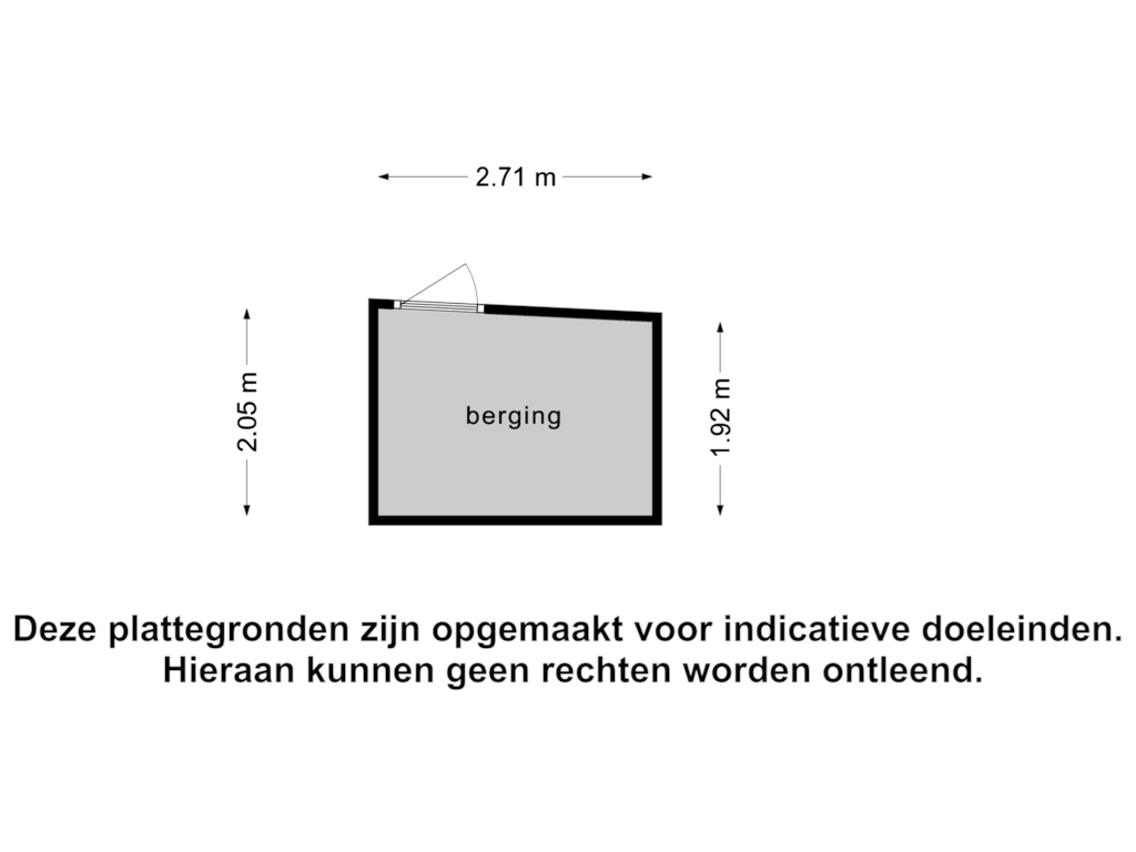 Bekijk plattegrond van Berging van Scheldekade 61-B