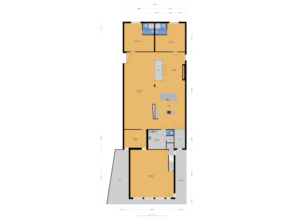 Bekijk plattegrond van Begane grond van Schoolstraat 20