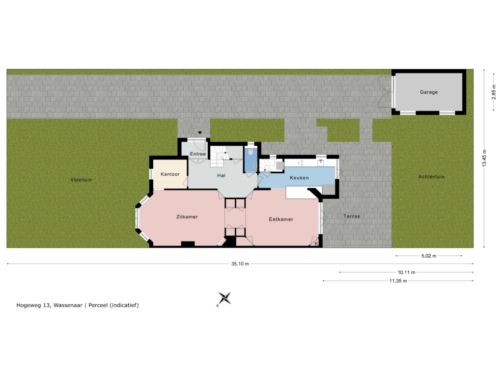 View floorplan of Perceel of Hogeweg 13