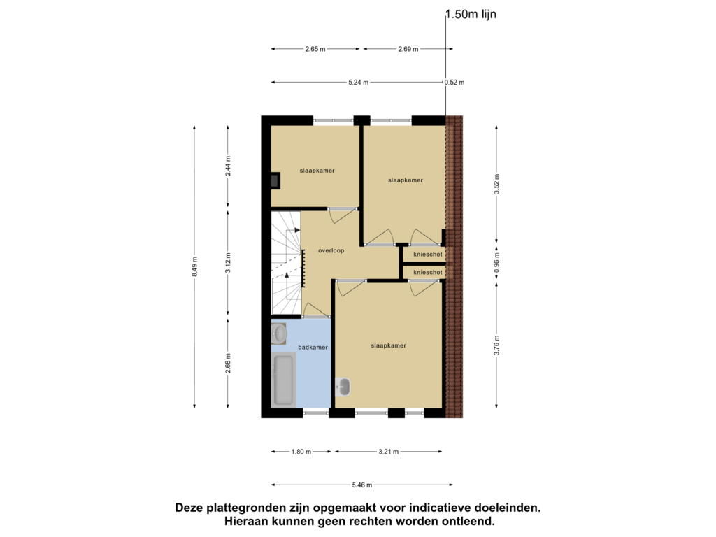 View floorplan of Eerste Verdieping of Axelsestraat 130