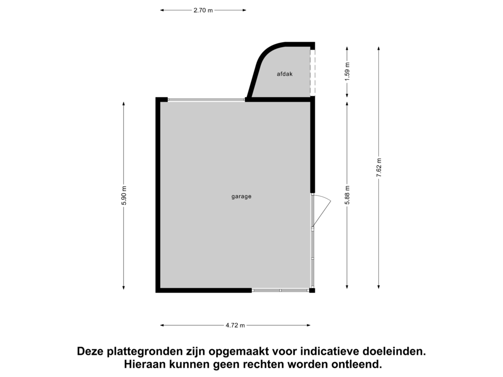 View floorplan of Garage of Axelsestraat 130