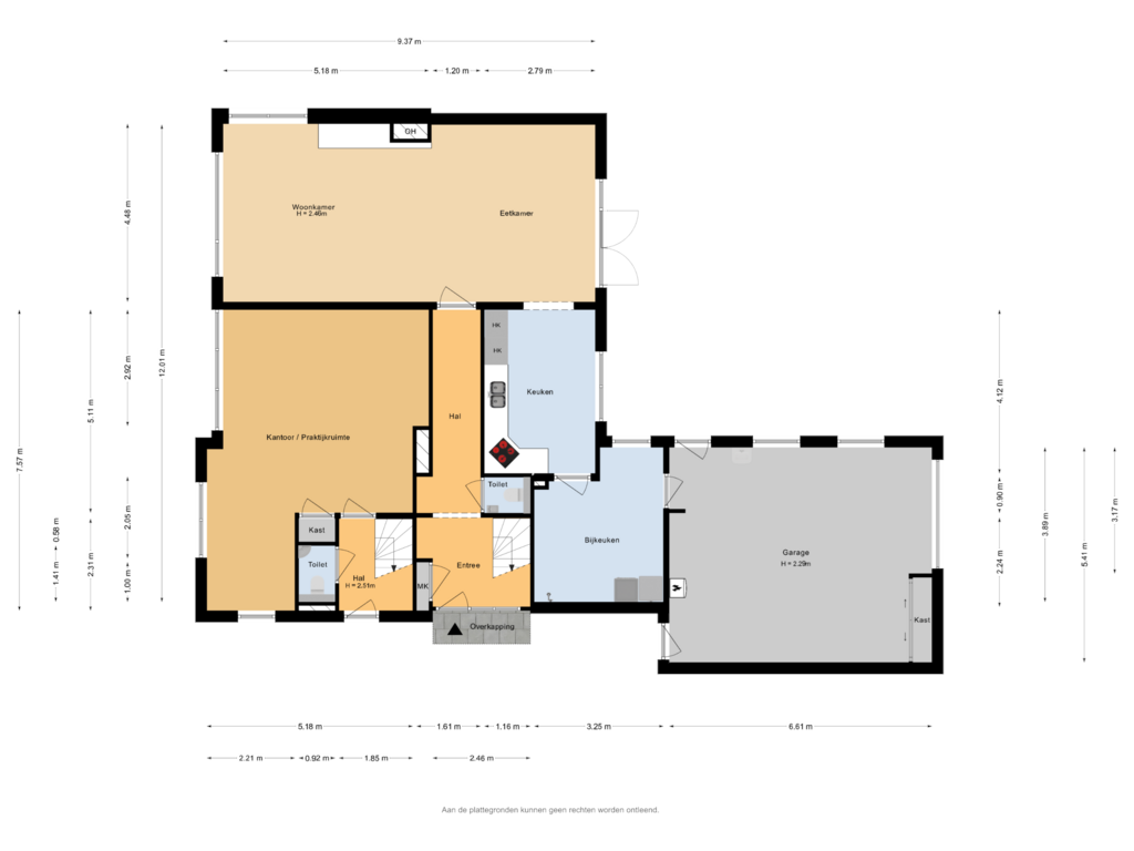 View floorplan of Begane grond of Bach 3