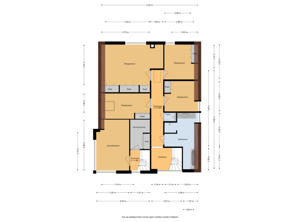 View floorplan of 1e Verdieping of Bach 3