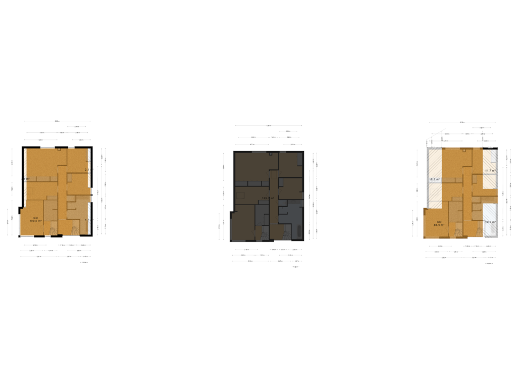 View floorplan of 1e Verdieping (copy) of Bach 3