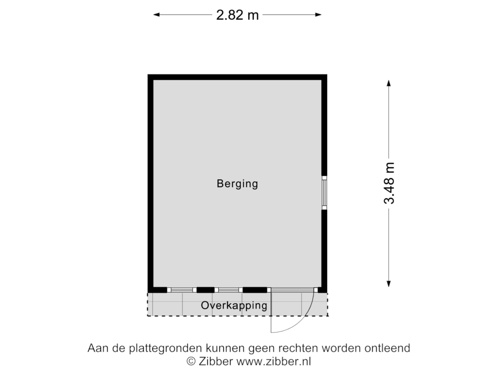 Bekijk plattegrond van Berging van Havenstraat 28