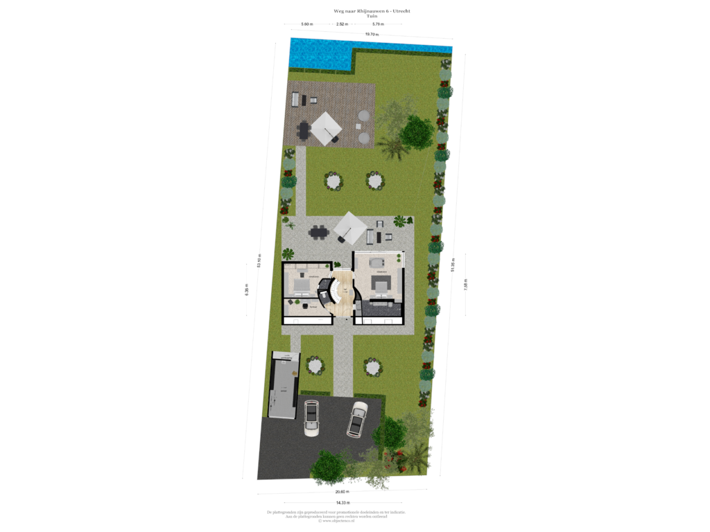 Bekijk plattegrond van Tuin van Weg naar Rhijnauwen 6