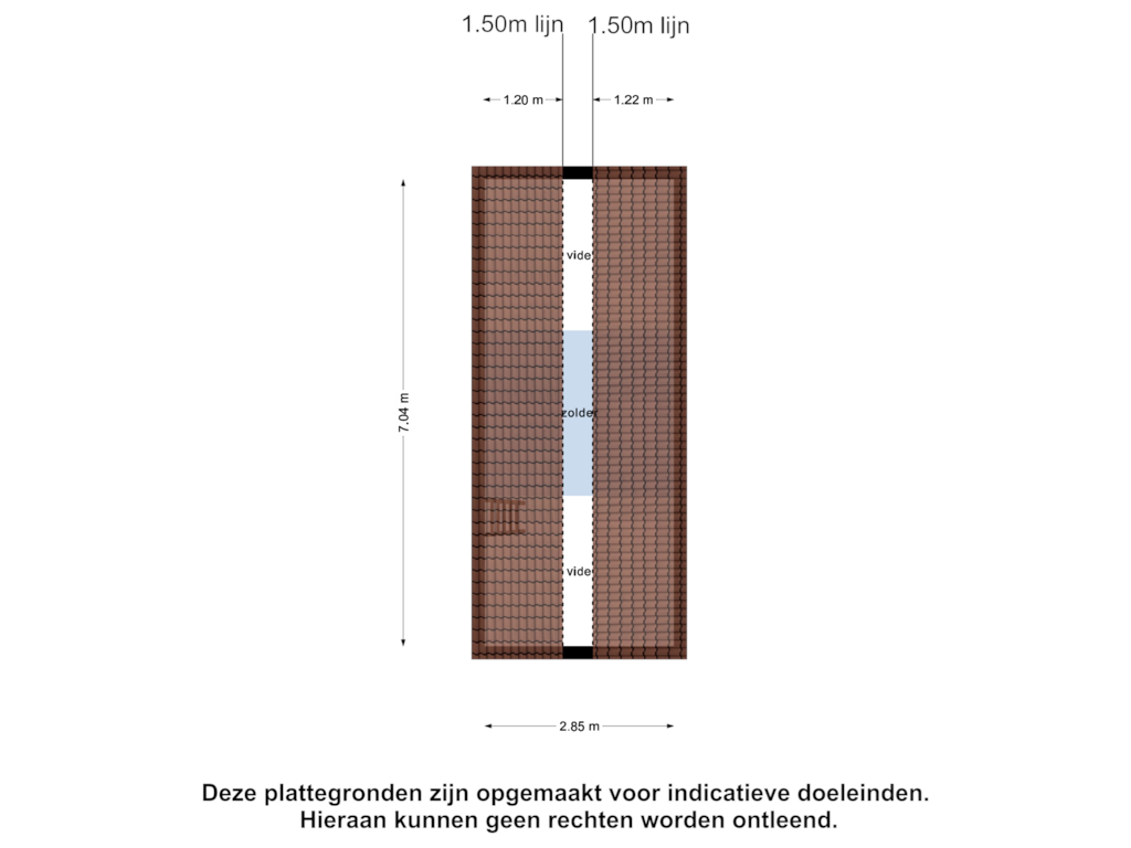 Bekijk plattegrond van Zolder van Spanjaardstraat 58