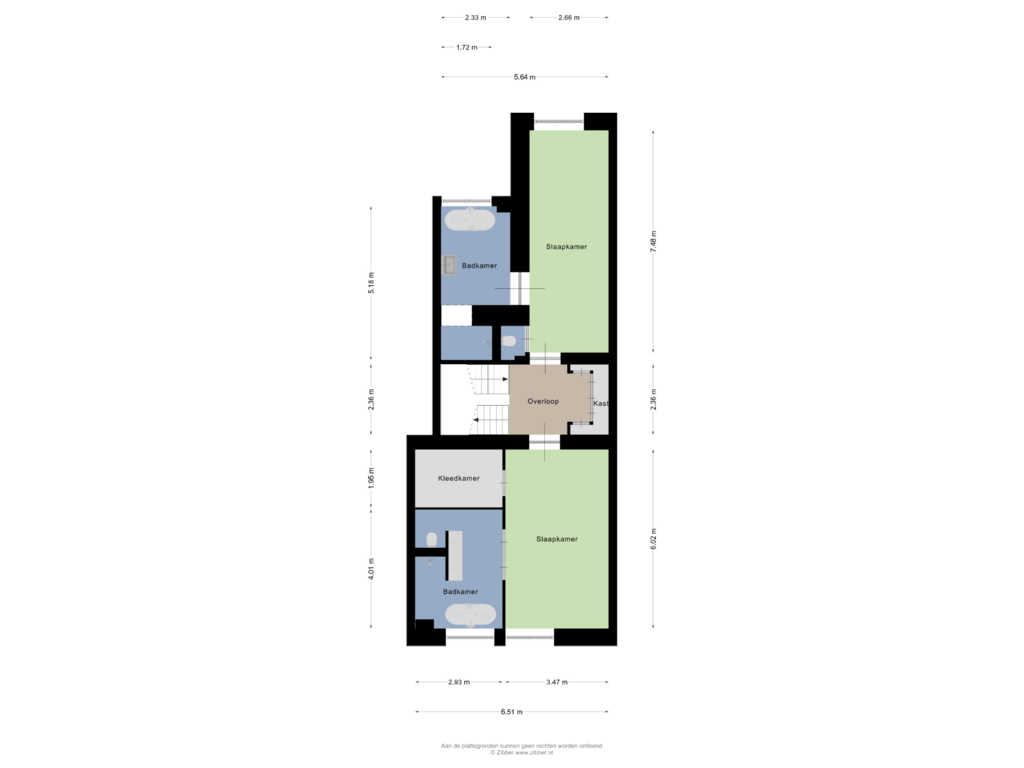 Bekijk plattegrond van Eerste verdieping van Pauluslaan 128