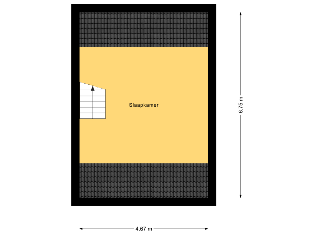 Bekijk plattegrond van 2e Verdieping van Hoogstraat 25