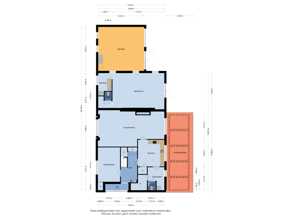 Bekijk plattegrond van Begane grond van Rietven 5