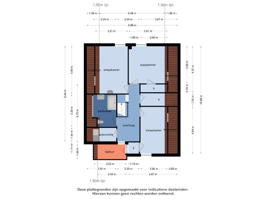 Bekijk plattegrond van 1e verdieping van Rietven 5