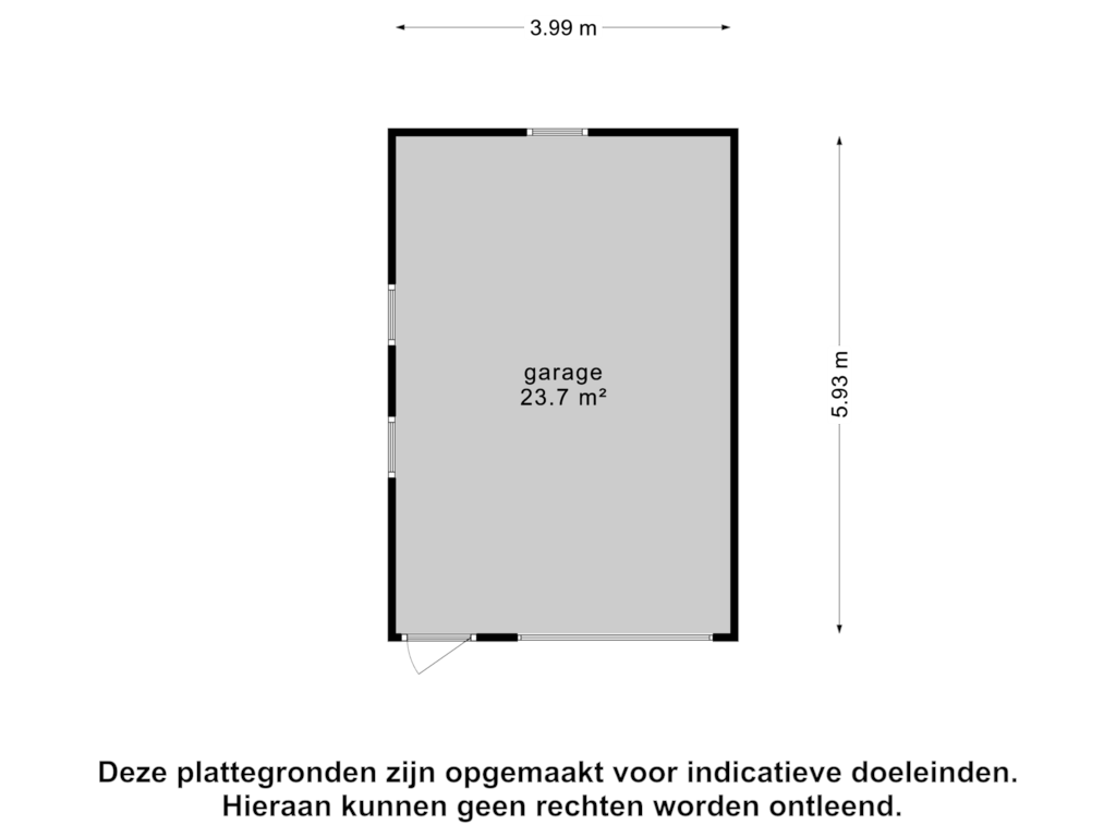 Bekijk plattegrond van Garage van Provincialeweg 19