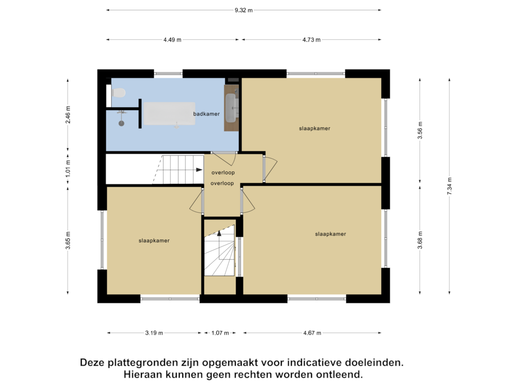 Bekijk plattegrond van Eerste Verdieping van Productieweg 6