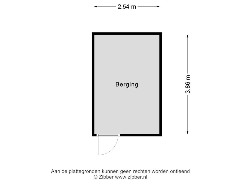 Bekijk plattegrond van Berging van Veldzigt 9