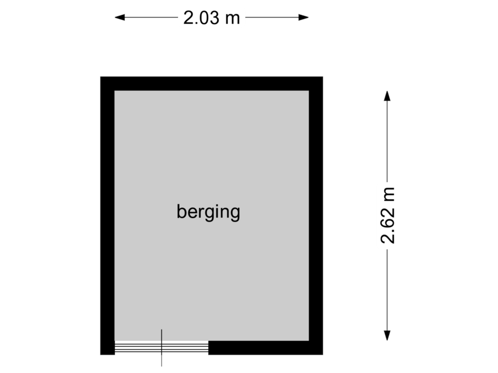 View floorplan of berging of Benedictinessenhof 38