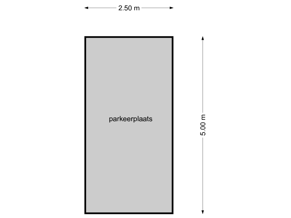 View floorplan of parkeerplaats of Benedictinessenhof 38