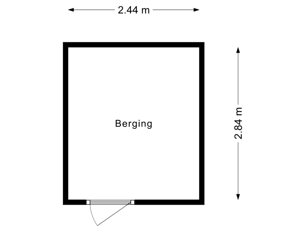 View floorplan of Berging of Stationslaan 5-A1