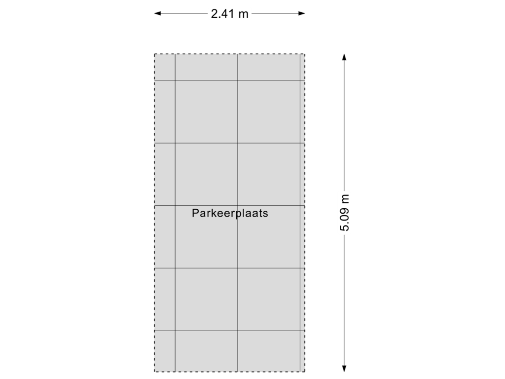 View floorplan of Parkeerplaats of Stationslaan 5-A1