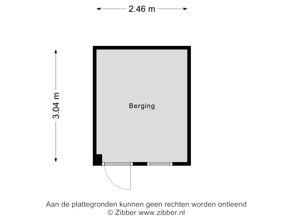 Bekijk plattegrond van Berging van Schiedamseweg 63