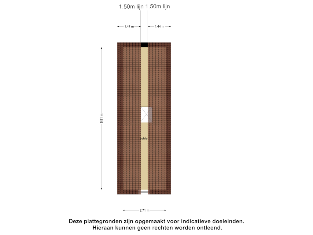 Bekijk plattegrond van Zolder van Oudelandsedijk 21-A