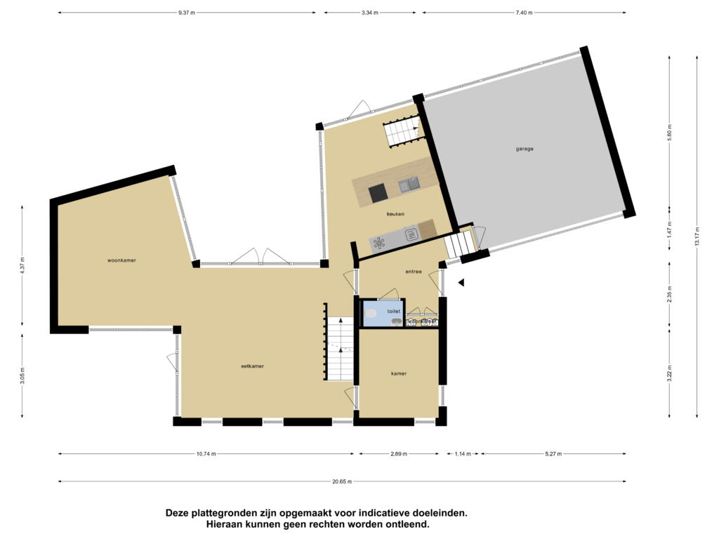 View floorplan of Begane Grond of Zandoerle 50