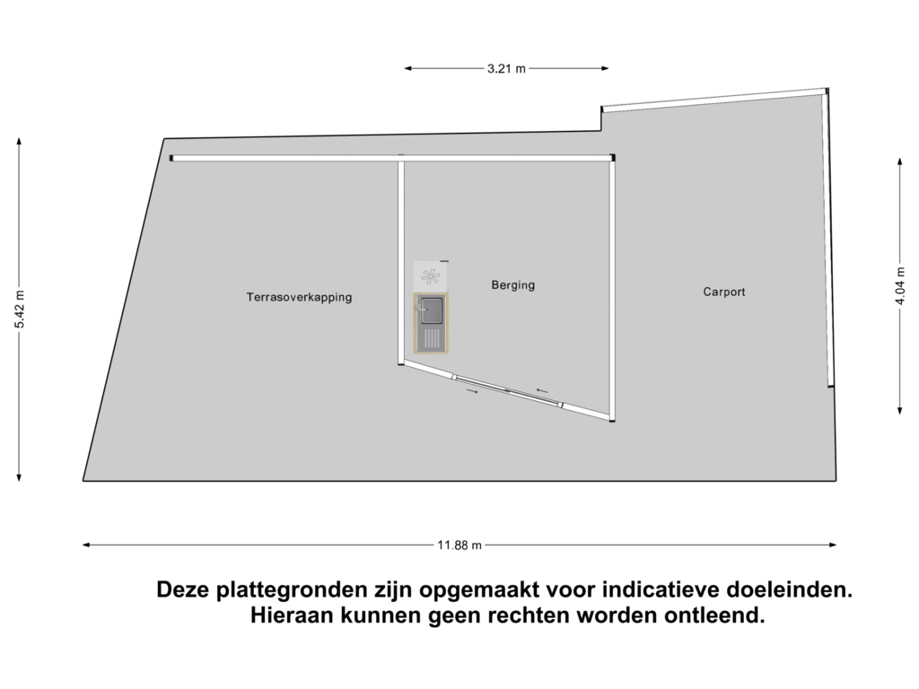 View floorplan of Berging of Zandoerle 50