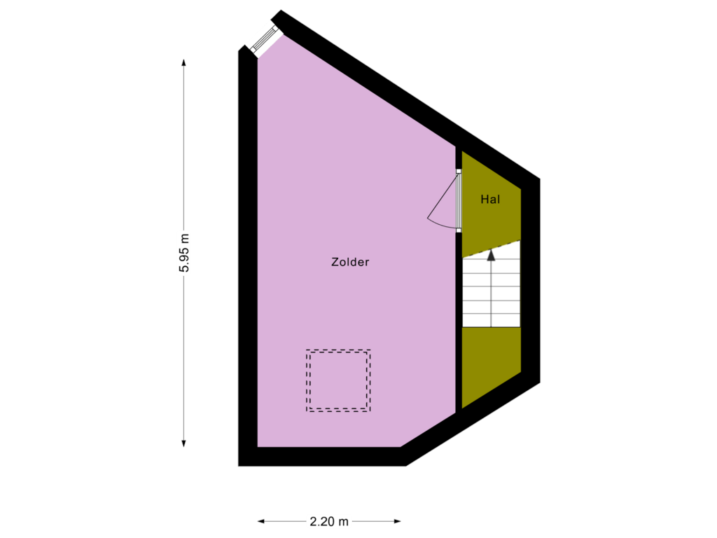 View floorplan of 2e Verdieping of Vijgendam 35