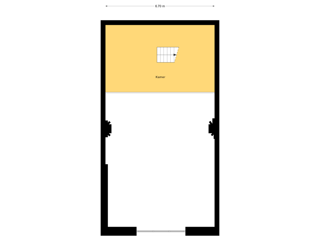 Bekijk plattegrond van 2e Verdieping van Oude Kerkstraat