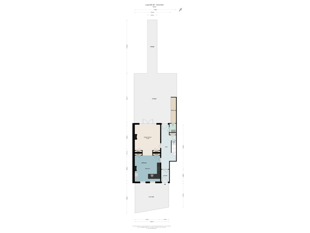 Bekijk plattegrond van TUIN van Lagedijk 60