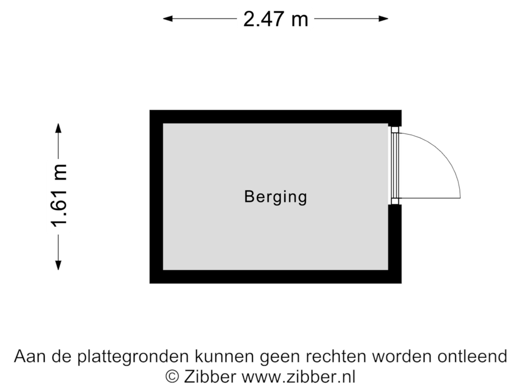 View floorplan of Berging of De Heugden 302