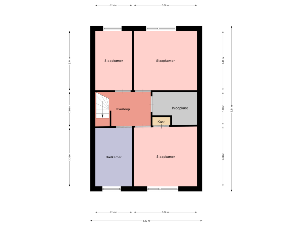 Bekijk plattegrond van Eerste verdieping van James Wattlaan 18