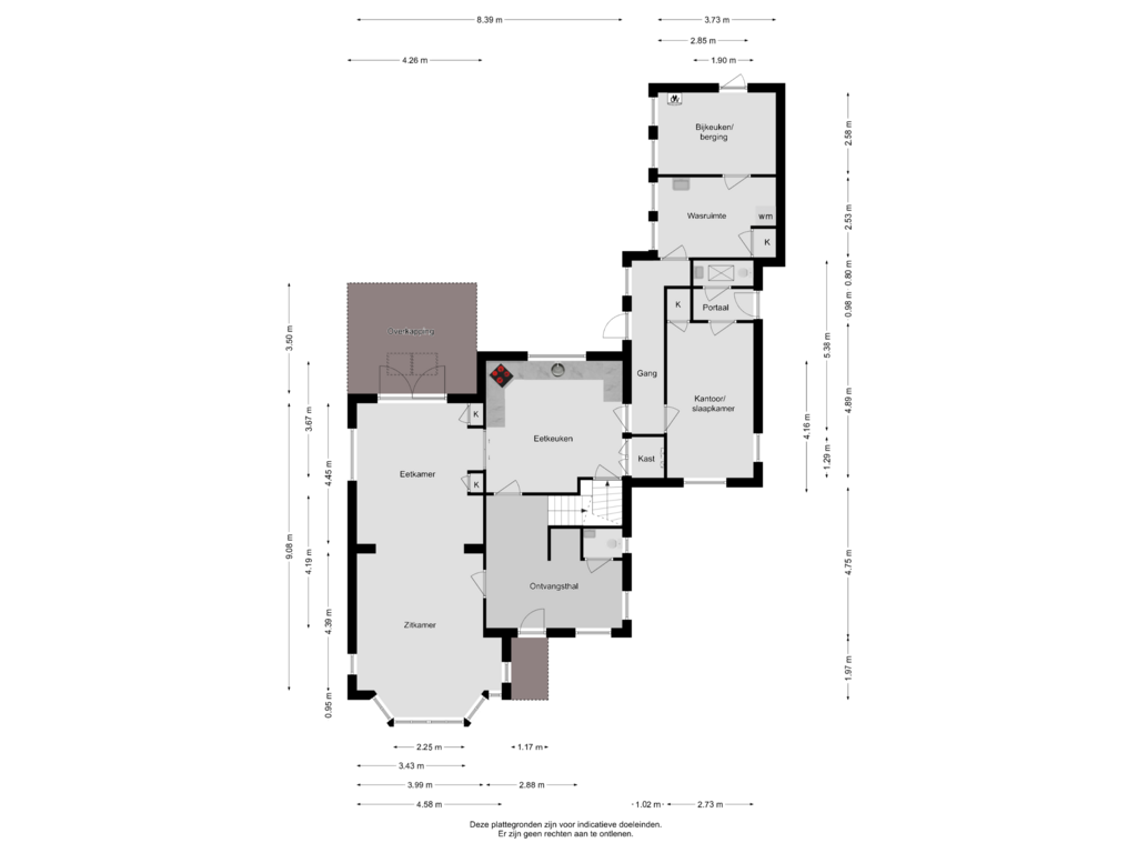 Bekijk plattegrond van BEGANE GROND van Sint Josephplein 13