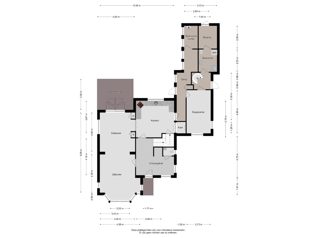 Bekijk plattegrond van OPTIONELE BEGANE GROND van Sint Josephplein 13