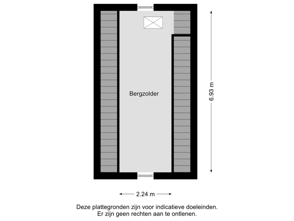 Bekijk plattegrond van 1E VERDIEPING BOVEN KANTOOR/SLAAPKAMER van Sint Josephplein 13