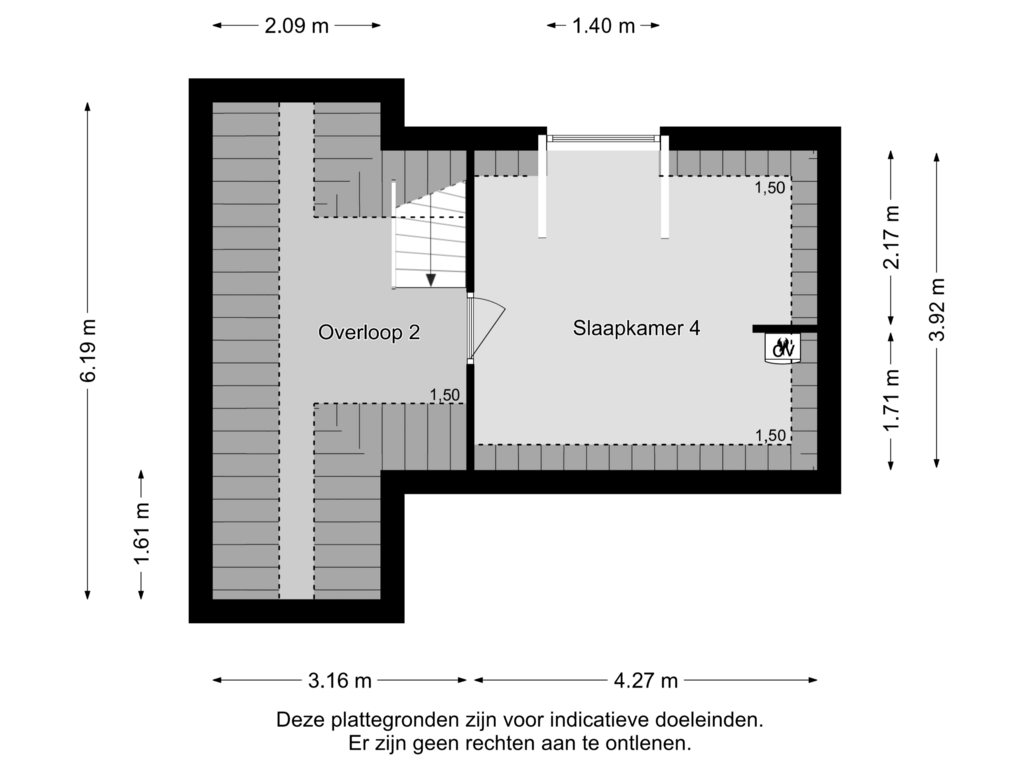 Bekijk plattegrond van 2E VERDIEPING van Sint Josephplein 13