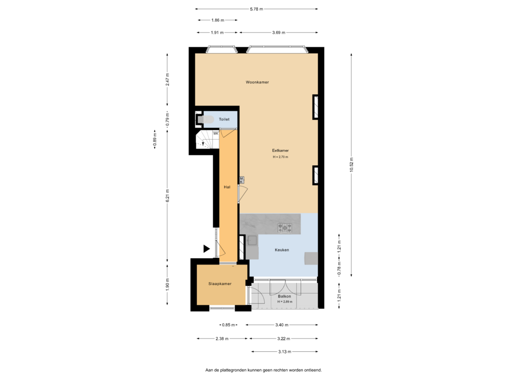 Bekijk plattegrond van Begane Grond van Walenburgerweg 92-B03