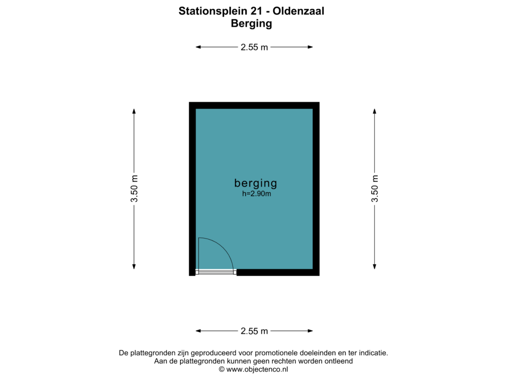 Bekijk plattegrond van BERGING van Stationsplein 21